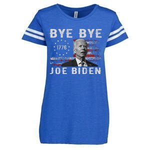 Bye Bye Biden Funny Anti Biden Election Drops Out Enza Ladies Jersey Football T-Shirt