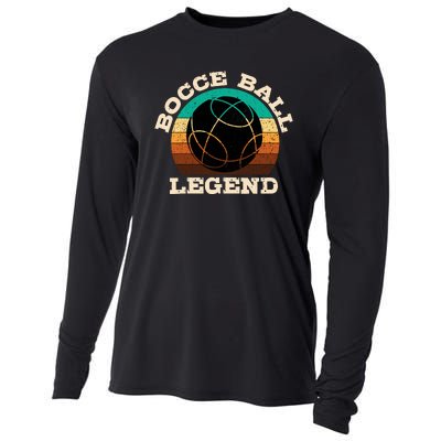 Bocce Ball Boccie Lover Cooling Performance Long Sleeve Crew