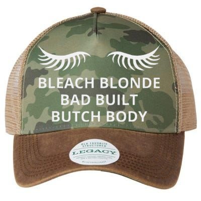 Bleach Blonde Bad Built Butch Body Legacy Tie Dye Trucker Hat