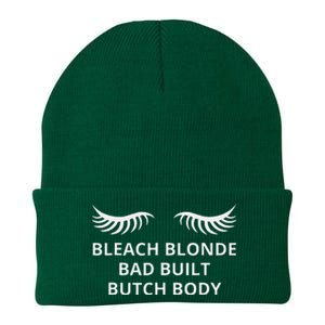 Bleach Blonde Bad Built Butch Body Knit Cap Winter Beanie