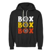 Box Box Box Formula Racing Radio Pit Box Box Box Garment-Dyed Fleece Hoodie