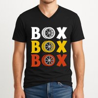 Box Box Box Formula Racing Radio Pit Box Box Box V-Neck T-Shirt