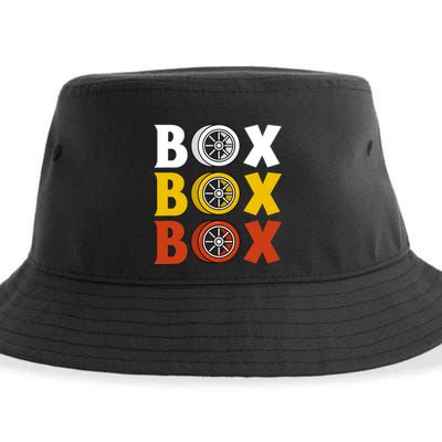 Box Box Box Formula Racing Radio Pit Box Box Box Sustainable Bucket Hat