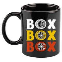 Box Box Box Formula Racing Radio Pit Box Box Box 11oz C Handle Ceramic Mug