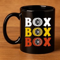 Box Box Box Formula Racing Radio Pit Box Box Box 11oz C Handle Ceramic Mug