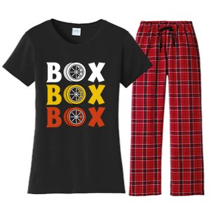 Box Box Box Formula Racing Radio Pit Box Box Box Women's Flannel Pajama Set