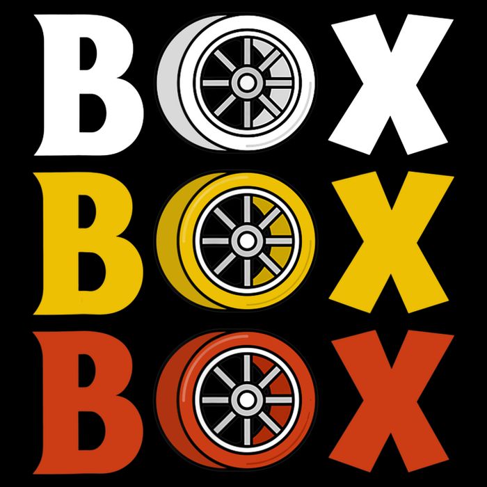 Box Box Box Formula Racing Radio Pit Box Box Box Flatbill Hat