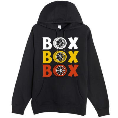 Box Box Box Formula Racing Radio Pit Box Box Box Premium Pullover Hoodie