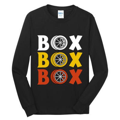 Box Box Box Formula Racing Radio Pit Box Box Box Tall Long Sleeve T-Shirt