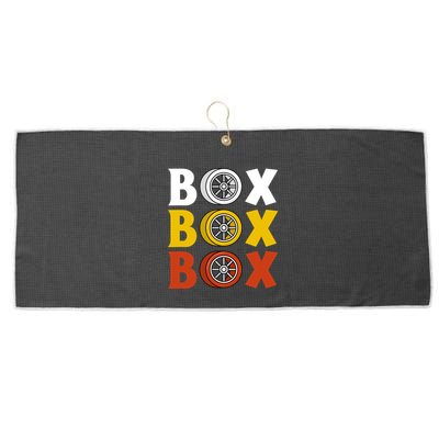 Box Box Box Formula Racing Radio Pit Box Box Box Large Microfiber Waffle Golf Towel