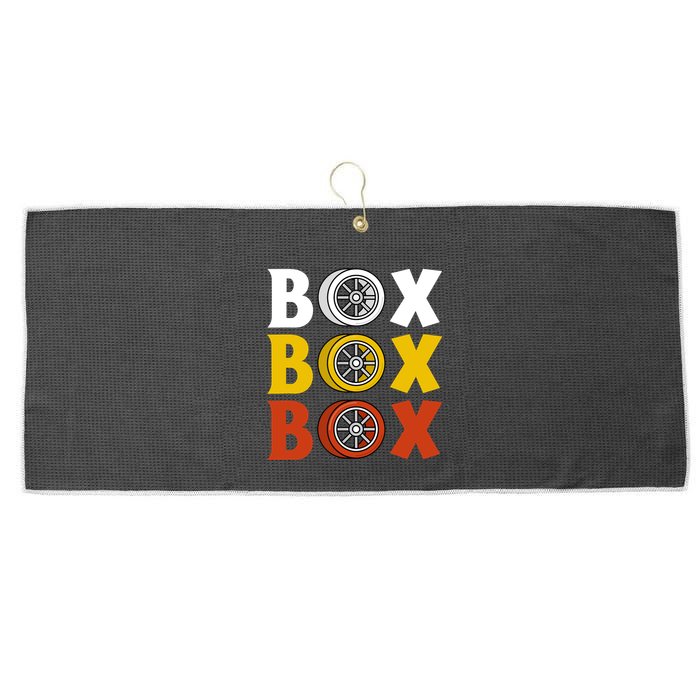 Box Box Box Formula Racing Radio Pit Box Box Box Large Microfiber Waffle Golf Towel