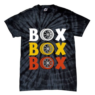 Box Box Box Formula Racing Radio Pit Box Box Box Tie-Dye T-Shirt