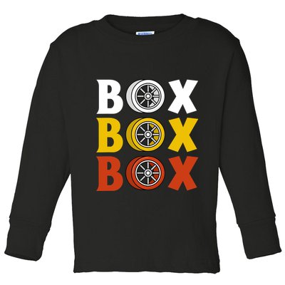 Box Box Box Formula Racing Radio Pit Box Box Box Toddler Long Sleeve Shirt