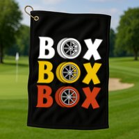 Box Box Box Formula Racing Radio Pit Box Box Box Golf Towel