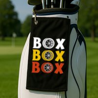 Box Box Box Formula Racing Radio Pit Box Box Box Golf Towel