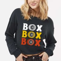 Box Box Box Formula Racing Radio Pit Box Box Box Cropped Pullover Crew