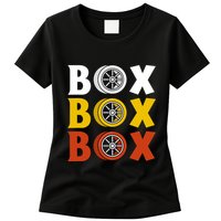 Box Box Box Formula Racing Radio Pit Box Box Box Womens T-Shirt