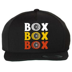 Box Box Box Formula Racing Radio Pit Box Box Box Wool Snapback Cap