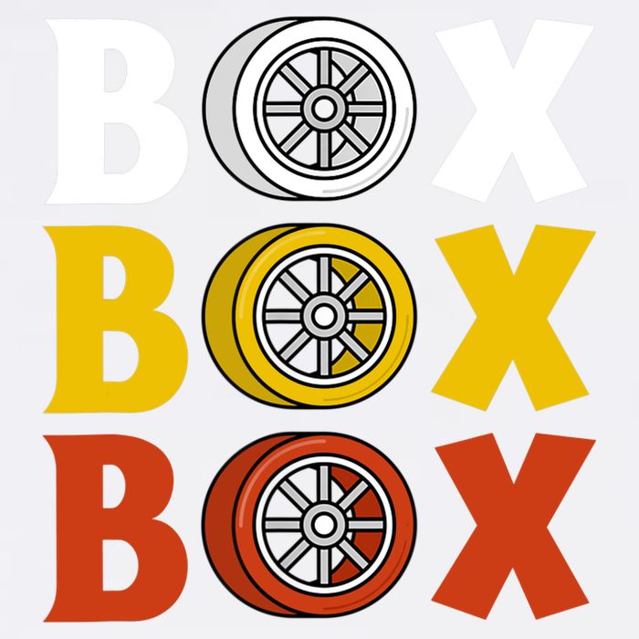 Box Box Box Formula Racing Radio Pit Box Box Box Garment-Dyed Sweatshirt