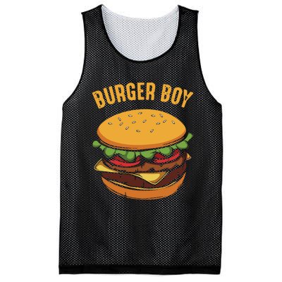 Burger Boy Mesh Reversible Basketball Jersey Tank