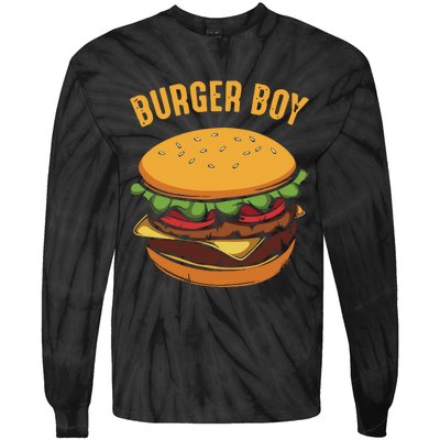 Burger Boy Tie-Dye Long Sleeve Shirt