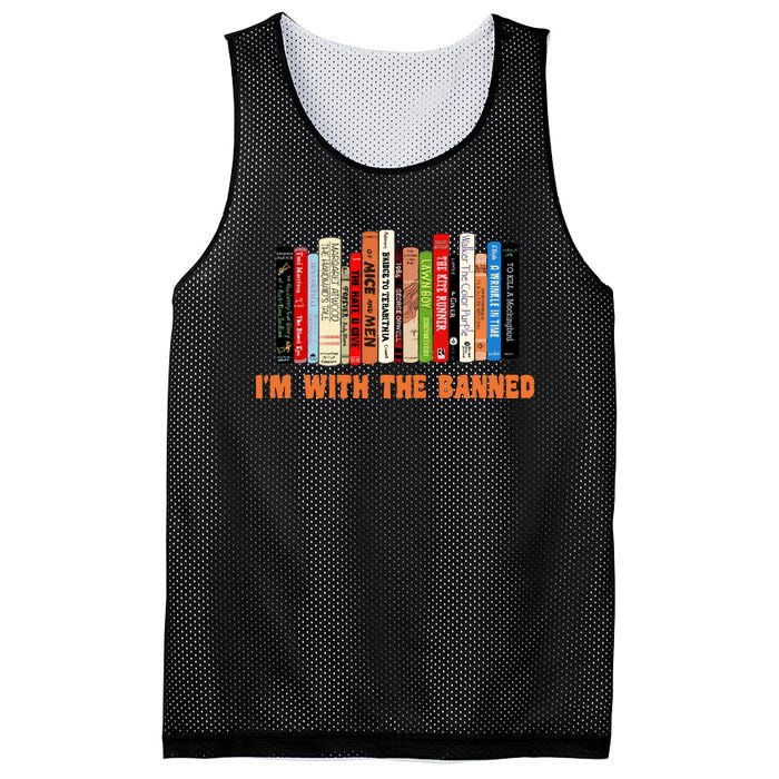 Banned Books Mesh Reversible Basketball Jersey Tank