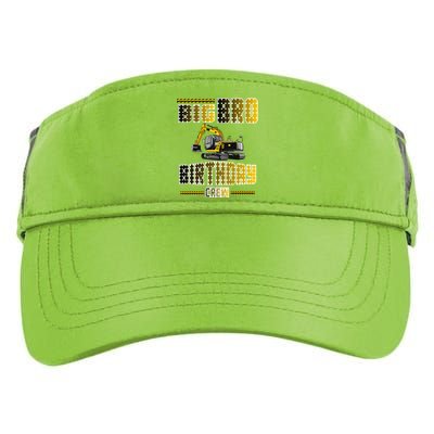 Big Bro Brother Birthday Crew Party Excavator Adult Drive Performance Visor