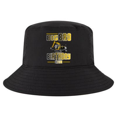 Big Bro Brother Birthday Crew Party Excavator Cool Comfort Performance Bucket Hat