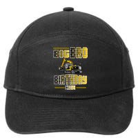 Big Bro Brother Birthday Crew Party Excavator 7-Panel Snapback Hat