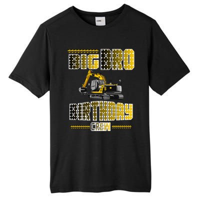 Big Bro Brother Birthday Crew Party Excavator Tall Fusion ChromaSoft Performance T-Shirt