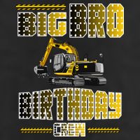 Big Bro Brother Birthday Crew Party Excavator Beanie