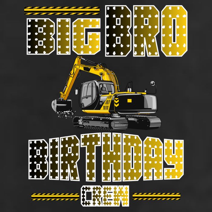 Big Bro Brother Birthday Crew Party Excavator Beanie