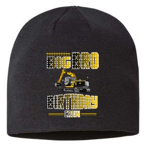 Big Bro Brother Birthday Crew Party Excavator Sustainable Beanie