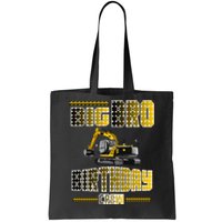 Big Bro Brother Birthday Crew Party Excavator Tote Bag