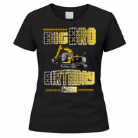 Big Bro Brother Birthday Crew Party Excavator Women's T-Shirt