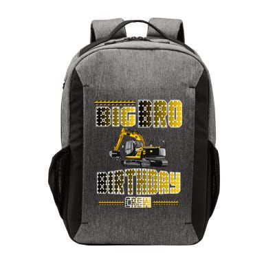 Big Bro Brother Birthday Crew Party Excavator Vector Backpack