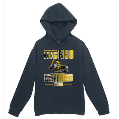 Big Bro Brother Birthday Crew Party Excavator Urban Pullover Hoodie