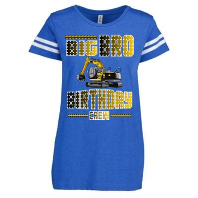 Big Bro Brother Birthday Crew Party Excavator Enza Ladies Jersey Football T-Shirt