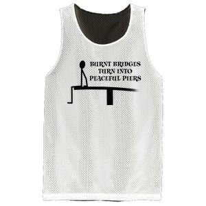 Burnt Bridges Mesh Reversible Basketball Jersey Tank