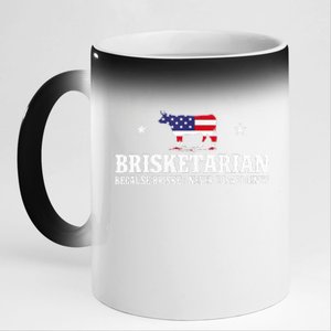 Brisketarian Because Brisket Never Disappoints Bbq Lover 11oz Black Color Changing Mug