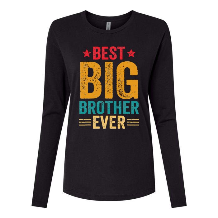 Best Big Brother Ever Big Brother For Teenage Womens Cotton Relaxed Long Sleeve T-Shirt