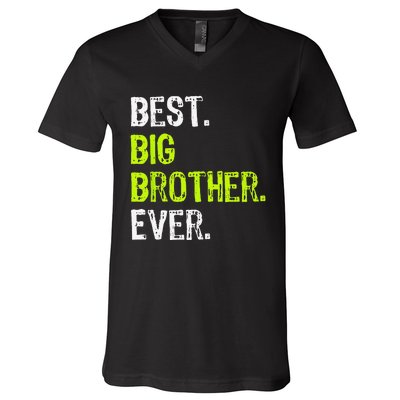 Best Big Brother Ever Teenager Older Sibling V-Neck T-Shirt