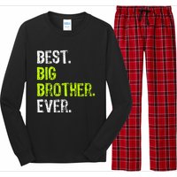 Best Big Brother Ever Teenager Older Sibling Long Sleeve Pajama Set