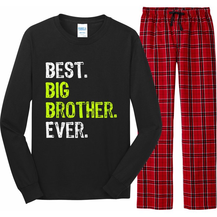 Best Big Brother Ever Teenager Older Sibling Long Sleeve Pajama Set