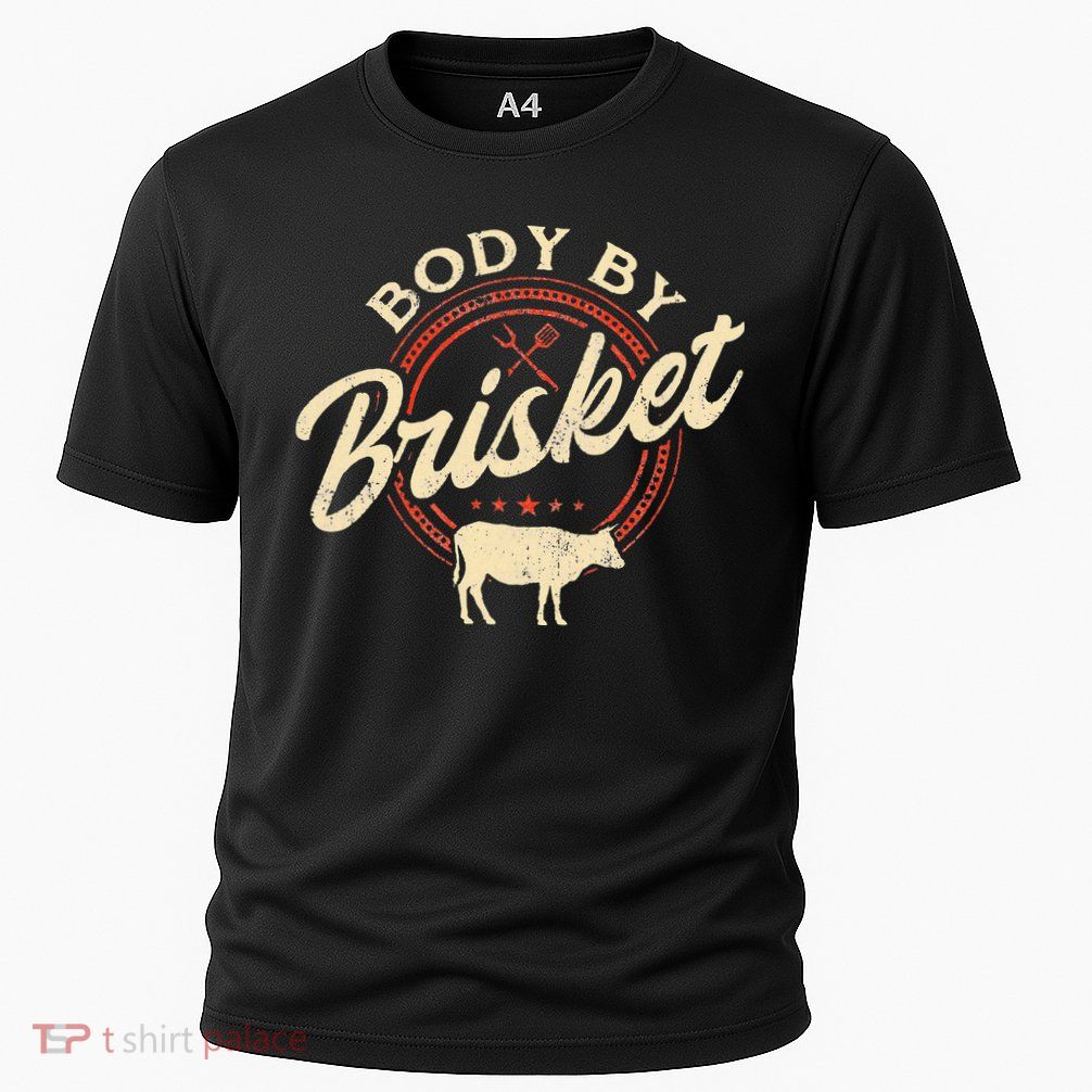 Body By Brisket Pitmaster BBQ Lover Smoker Grilling Performance Shirt