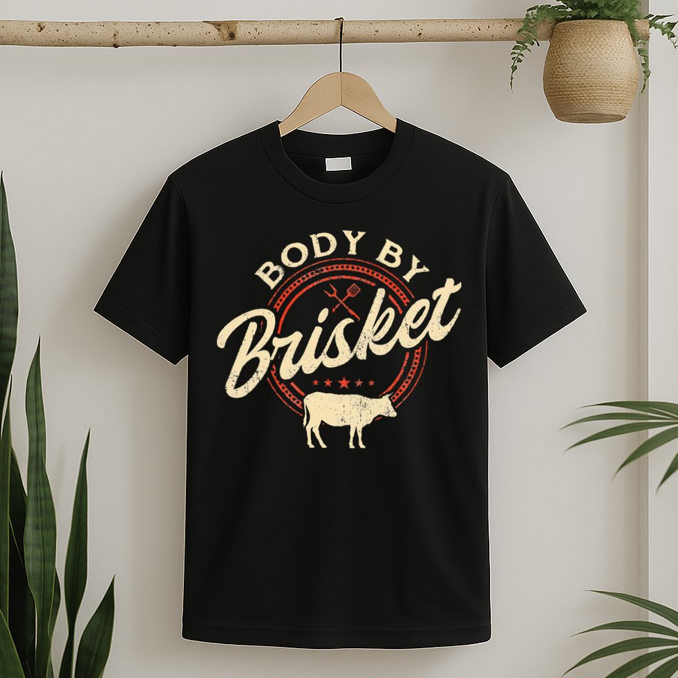 Body By Brisket Pitmaster BBQ Lover Smoker Grilling T-Shirt