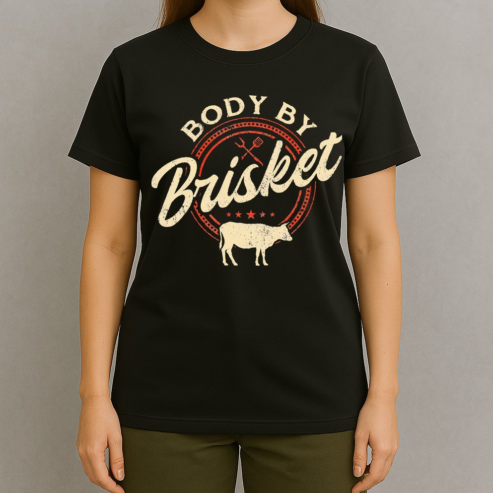 Body By Brisket Pitmaster BBQ Lover Smoker Grilling T-Shirt