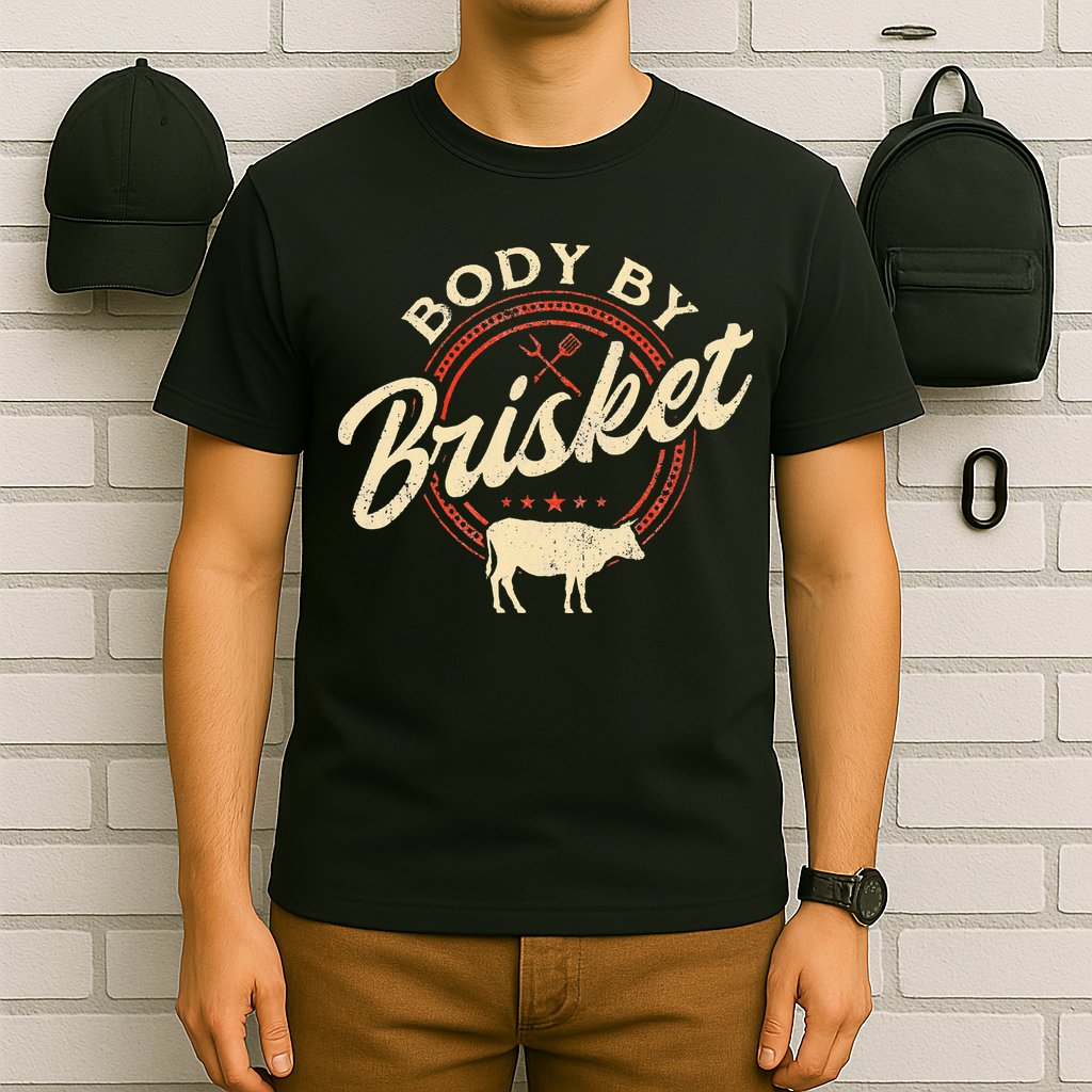 Body By Brisket Pitmaster BBQ Lover Smoker Grilling T-Shirt