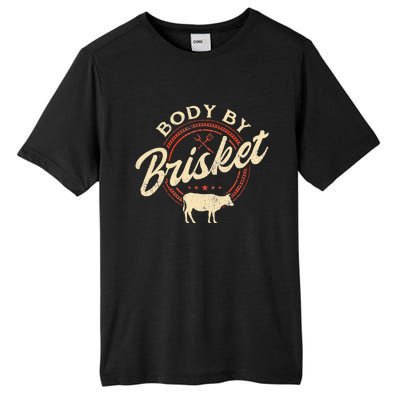 Body By Brisket Pitmaster BBQ Lover Smoker Grilling Tall Fusion ChromaSoft Performance T-Shirt