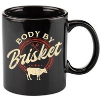 Body By Brisket Pitmaster BBQ Lover Smoker Grilling 11oz C Handle Ceramic Mug